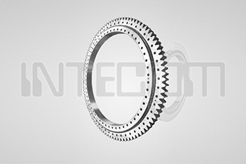 Single slewing bearings without toothing